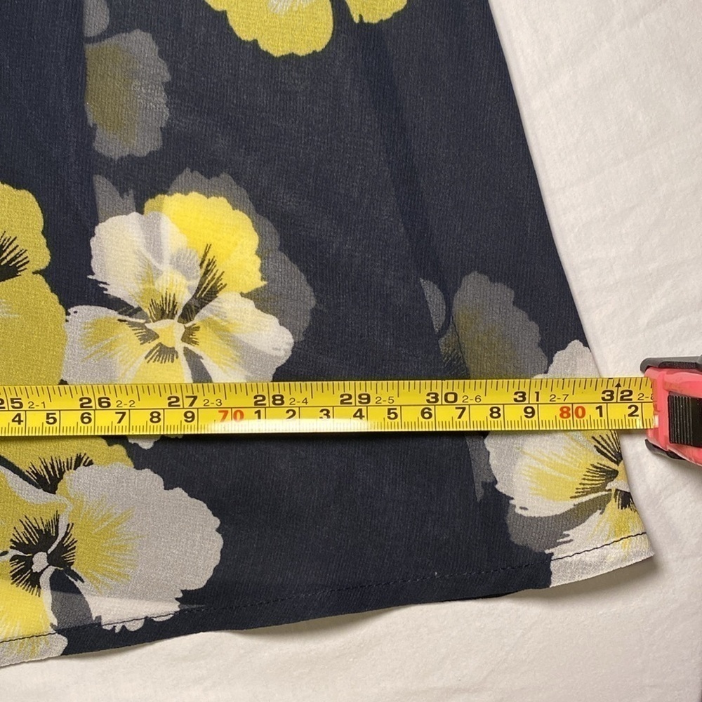 Tommy Hilfiger Women’s Sky Captain Navy & Yellow Floral Shift Dress Size 12 NWOT - Picture 11 of 12